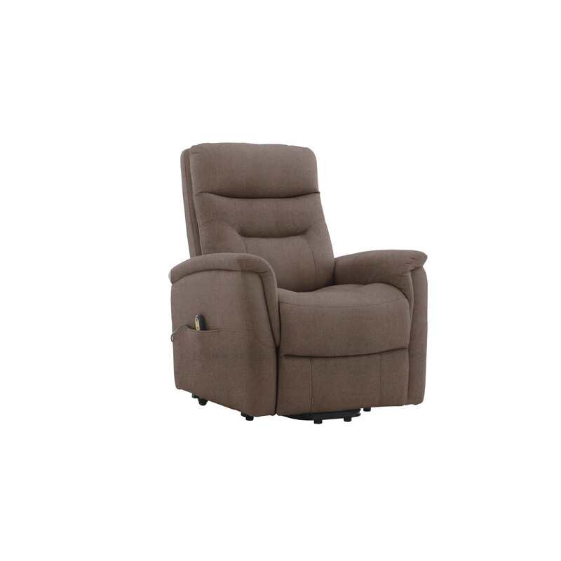POLTRONA RECLINER SOFT DUE MOTORI TESSUTO MARRONE- 1,0 pz