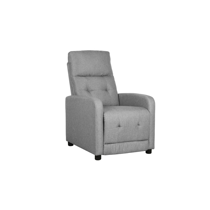 POLTRONA RECLINER REY TESSUTO GRIGIO CHIARO 40- 1,0 pz
