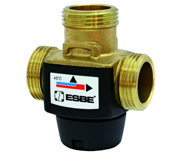 Image of VALVOLA DEVIATRICE TERMOSTATICA A TRE VIE TARATURA FISSA 1 M 45 °C ESBE SRL