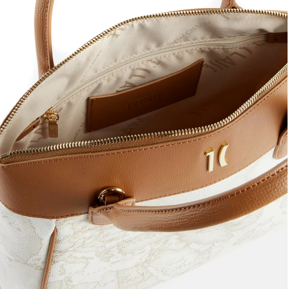 Alviero Martini 1A Classe Heritage Geo Borsa a mano e tracolla LC14 W616 900 Bianco