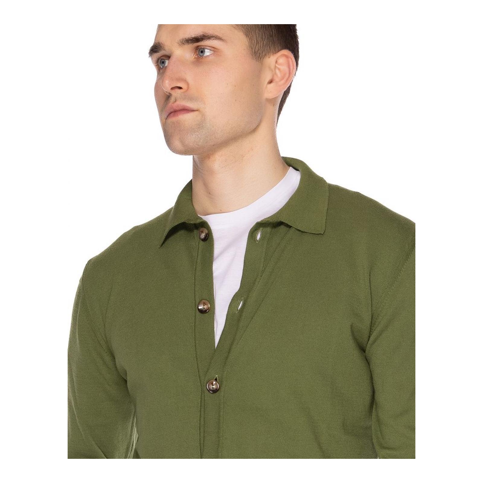 POLO APERTA MANICA LUNGA green-army