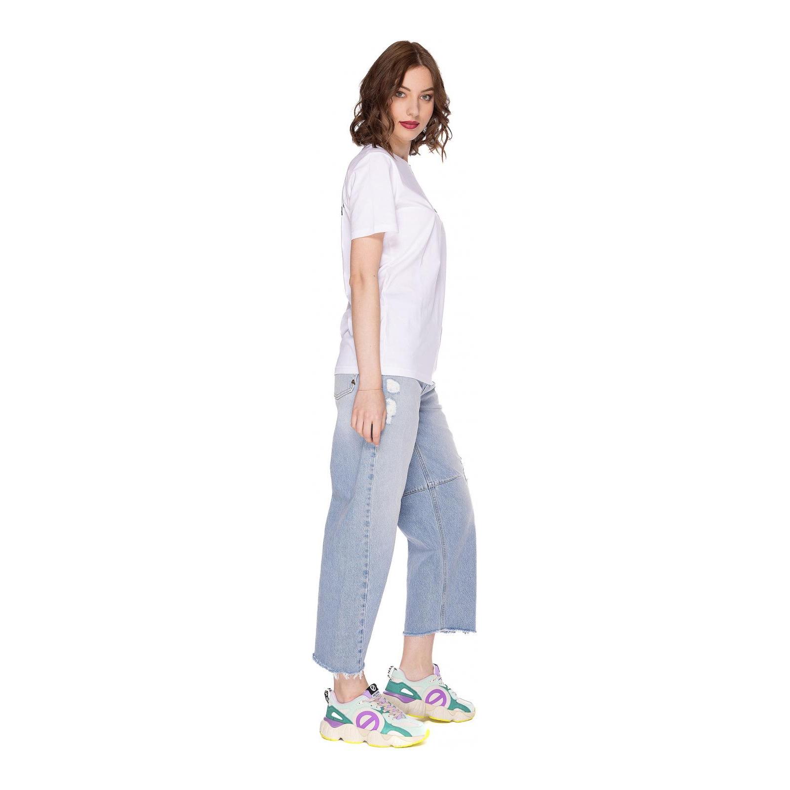 T-SHIRT STAMPA FLOCK white
