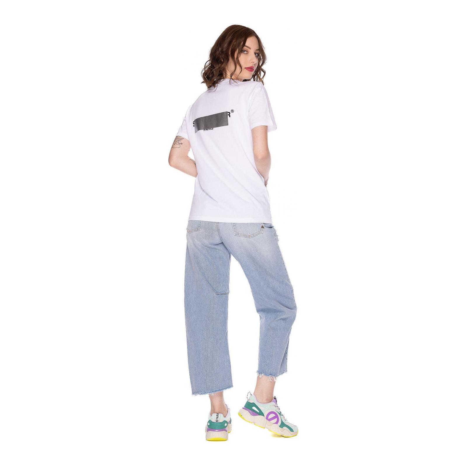 T-SHIRT STAMPA FLOCK white