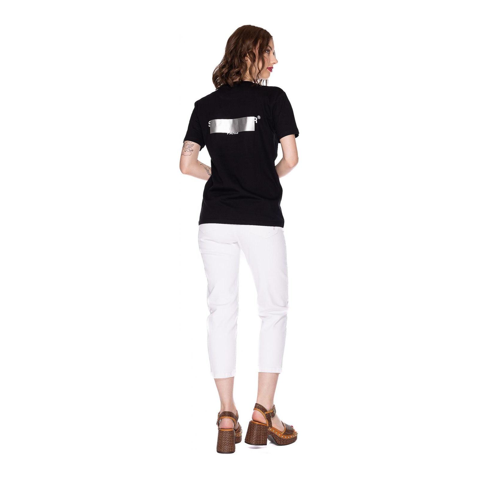 T-SHIRT STAMPA FLOCK black
