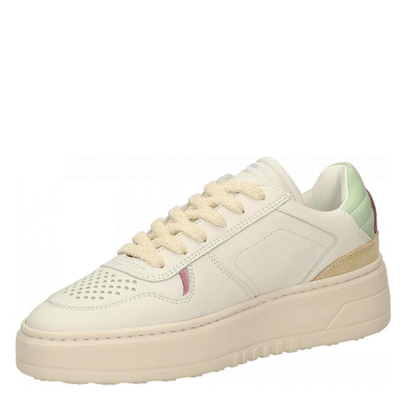 LEATHER MIX white-mint