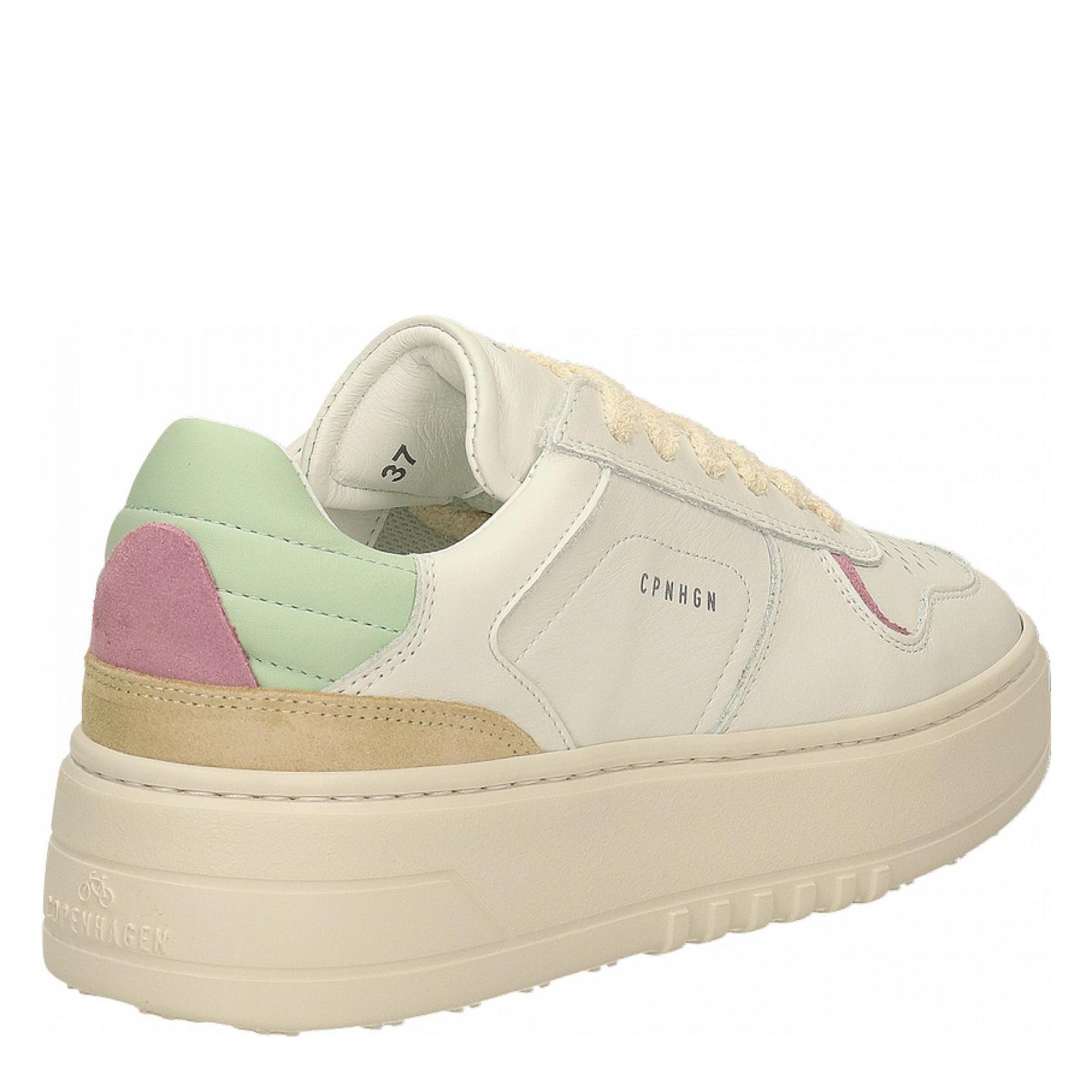 LEATHER MIX white-mint