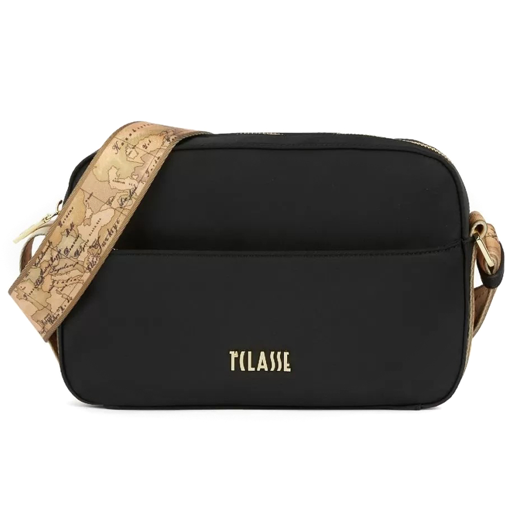 Borsa A Tracolla ALVIERO MARTINI 1a CLASSE - Tessuto Geo Classic, Tracolla In Pelle Regolabile, Dettagli Oro, Misure 20x12x3 Cm - 3