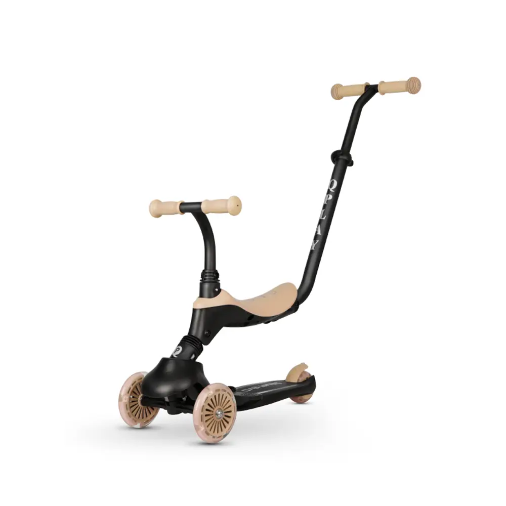 Monopattino 6 in 1 Sema Evo con seduta, maniglione a spinta e luci a LED colore Khaki