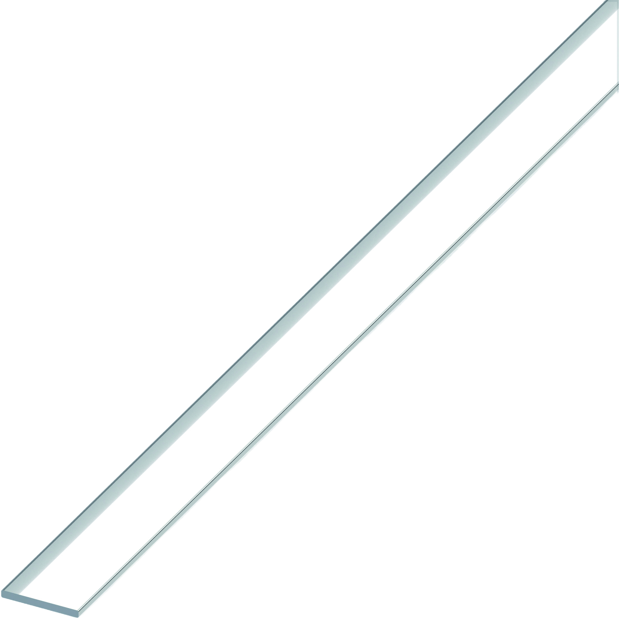 Alfer PROFILO BARRA PIATTA ALLUMINIO Argento Cromato mm. 25x2 mt. 2 5.00 pz