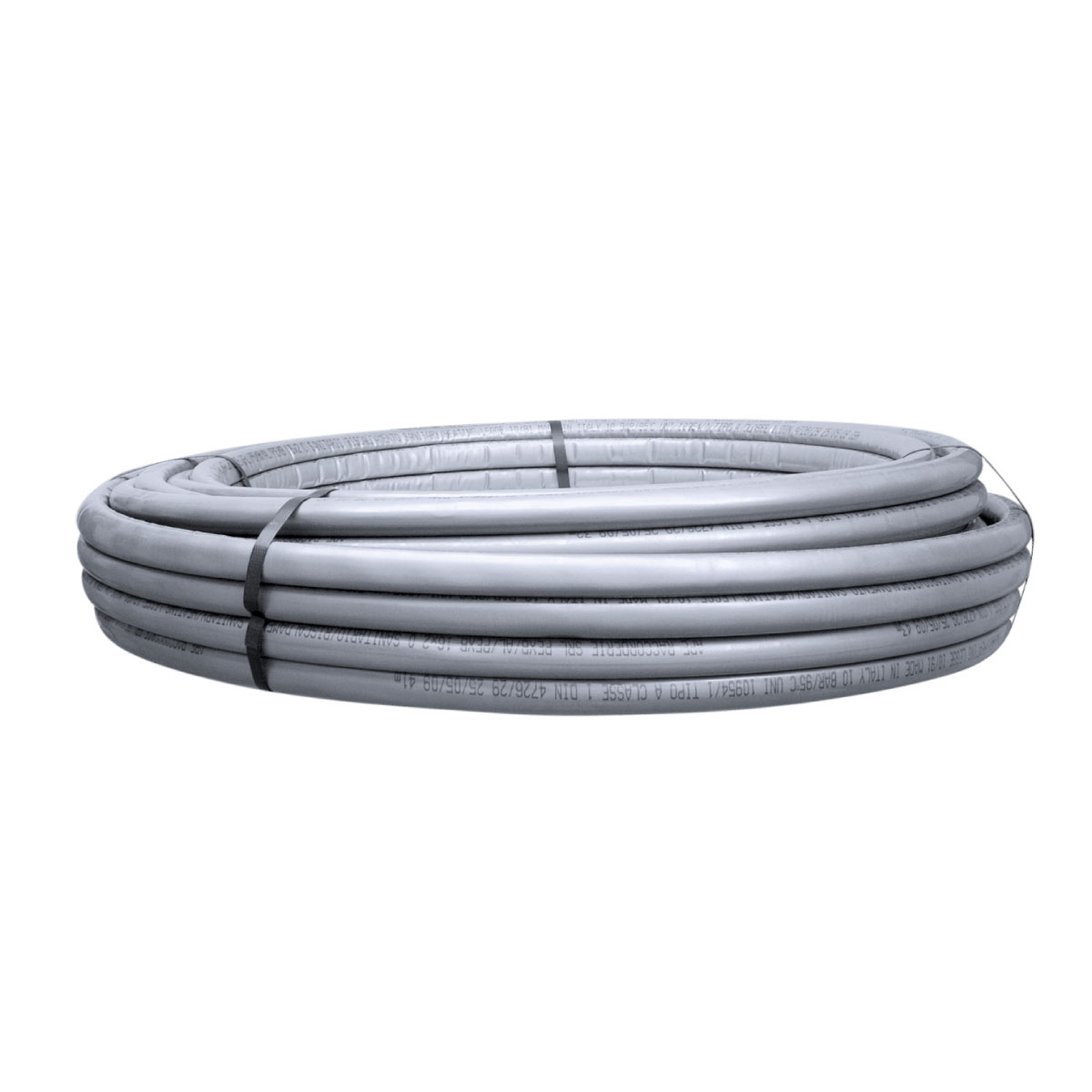 Image of TUBO MULTISTRATO RIVESTITO GRIGIO APE MULTYLAYER PE-XB/AL/PE-XB - Ø16X2 PE-XB/AL/PE-XB - SPESSORE ISOLAMENTO 6MM - 50 metri- APE