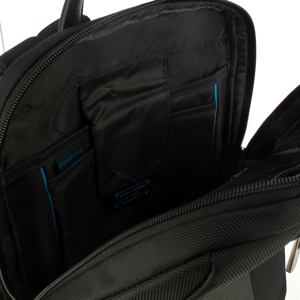 Piquadro ZAINO PICCOLO PORTA PC E IPAD IN TESSUTO RICI N NERO CA3214BR2