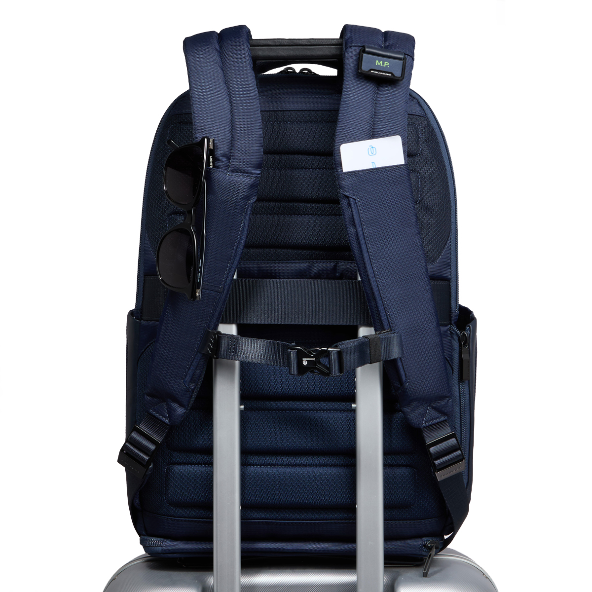 Piquadro ZAINO PORTA PC 15,6'' 2 COMP. IN PEL._TESS. BLU CA6622S136 Blu