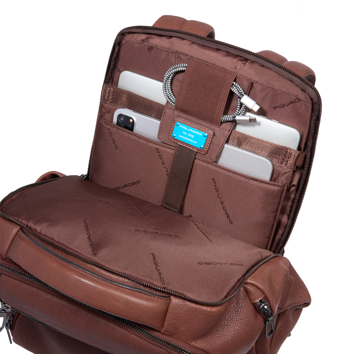 Piquadro ZAINO PC 15,6'' IN PEL. M CA6689S134 Marrone