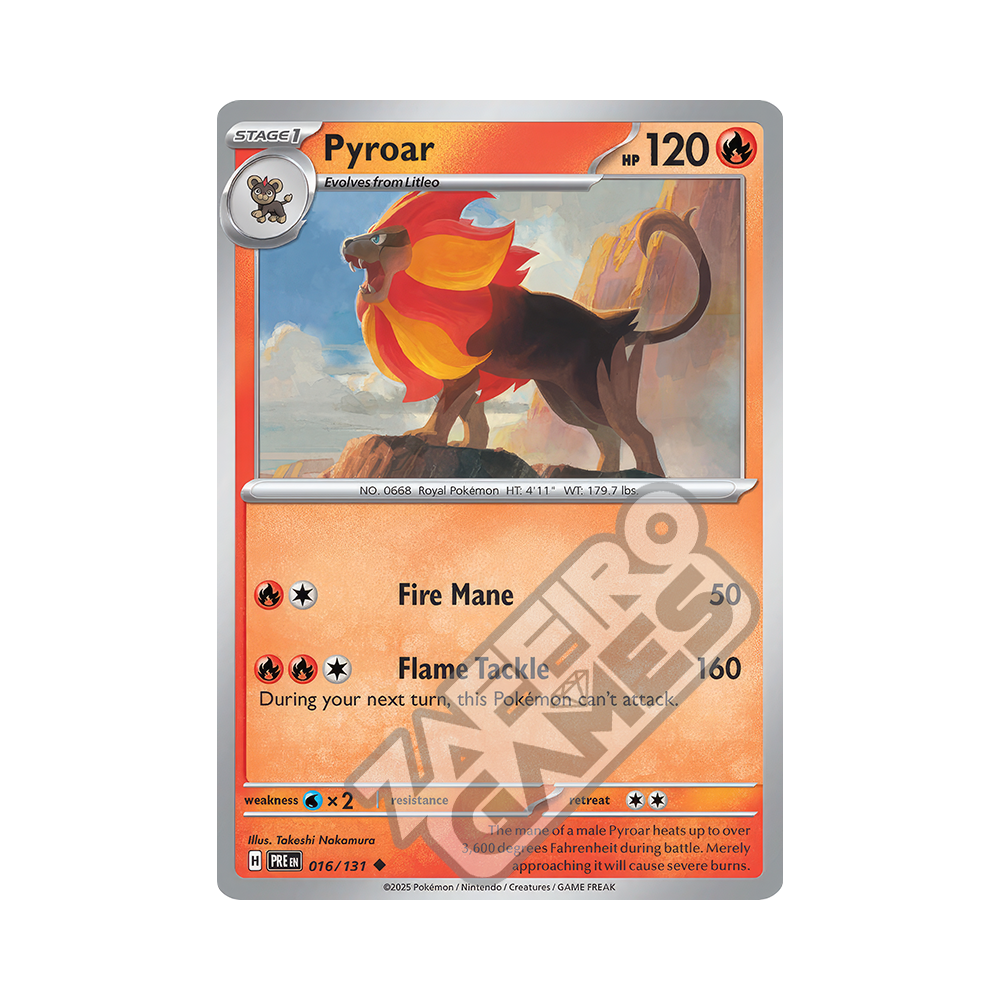 016/131 Pyroar Non Comune (ITA)  Evoluzioni Prismatiche | ZAFFIRO GAMES  S.R.L.