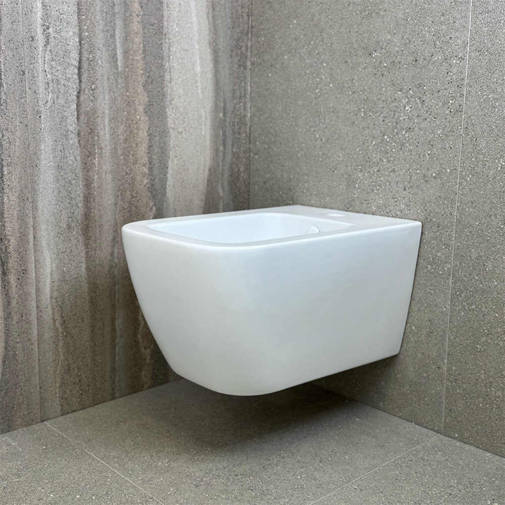 Hatria Tecna Bidet Wandhängend Matt Weiß
