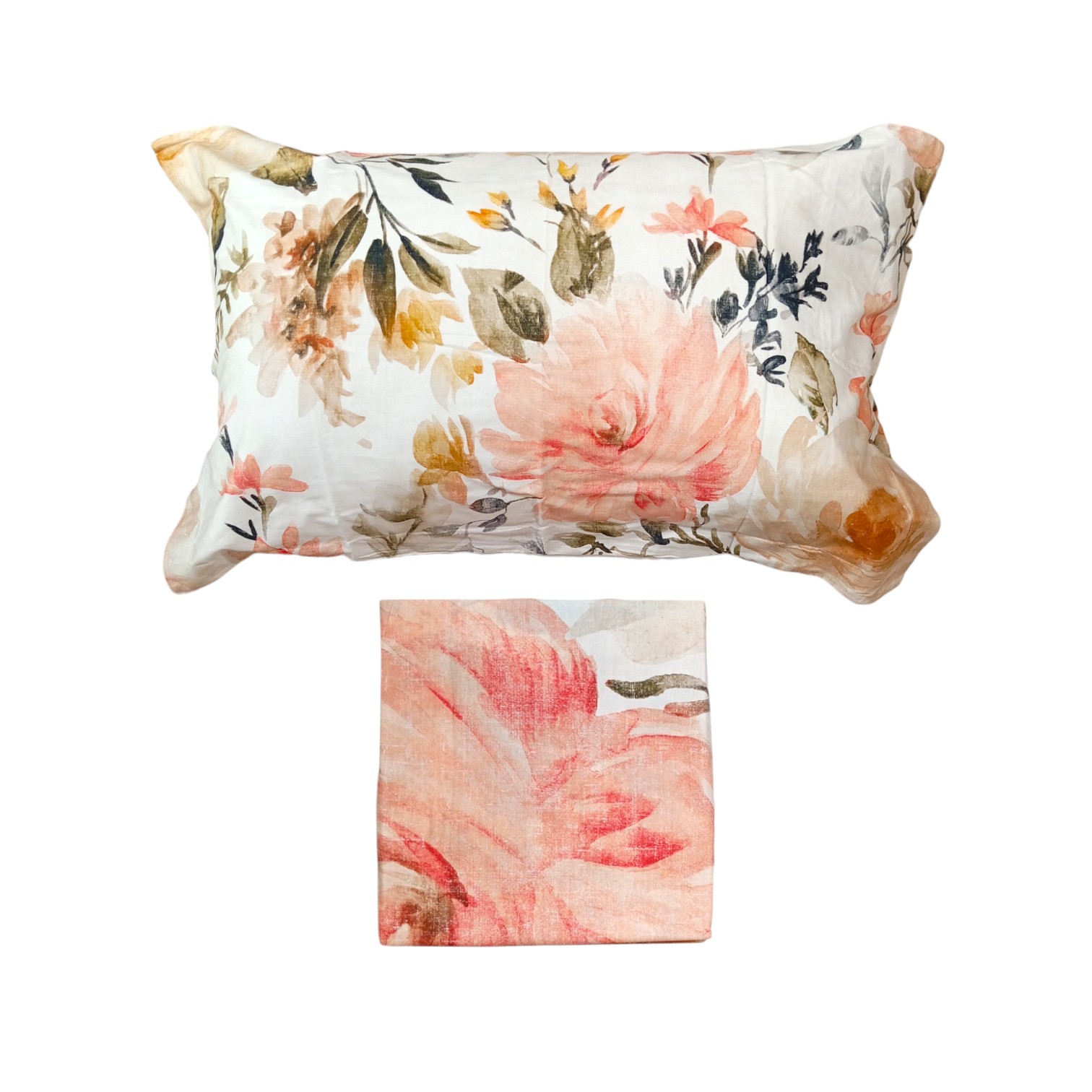 Completo Letto Copriletto Raso di Cotone - Tina