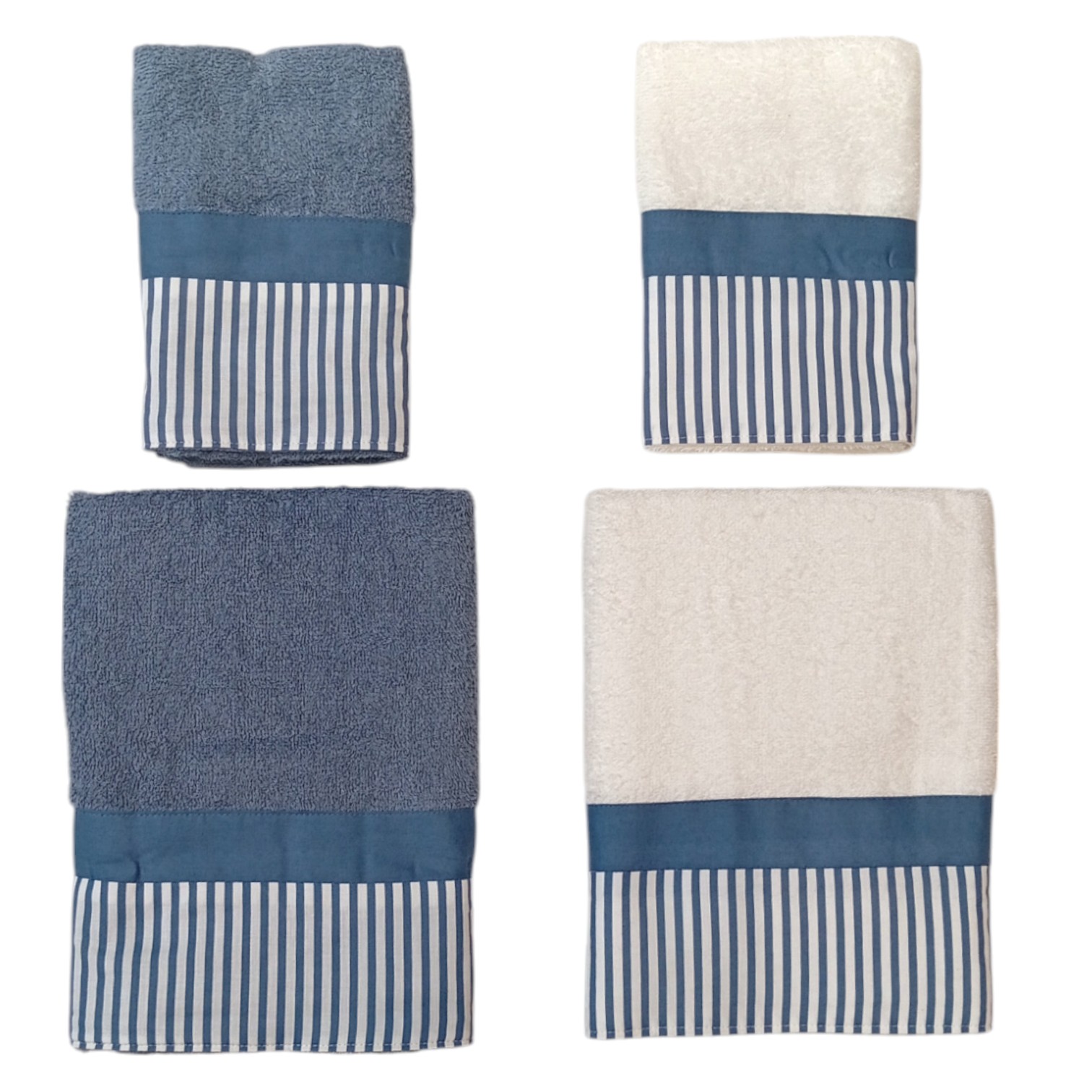 Doppia Coppia asciugamani bordo righe - aviazione