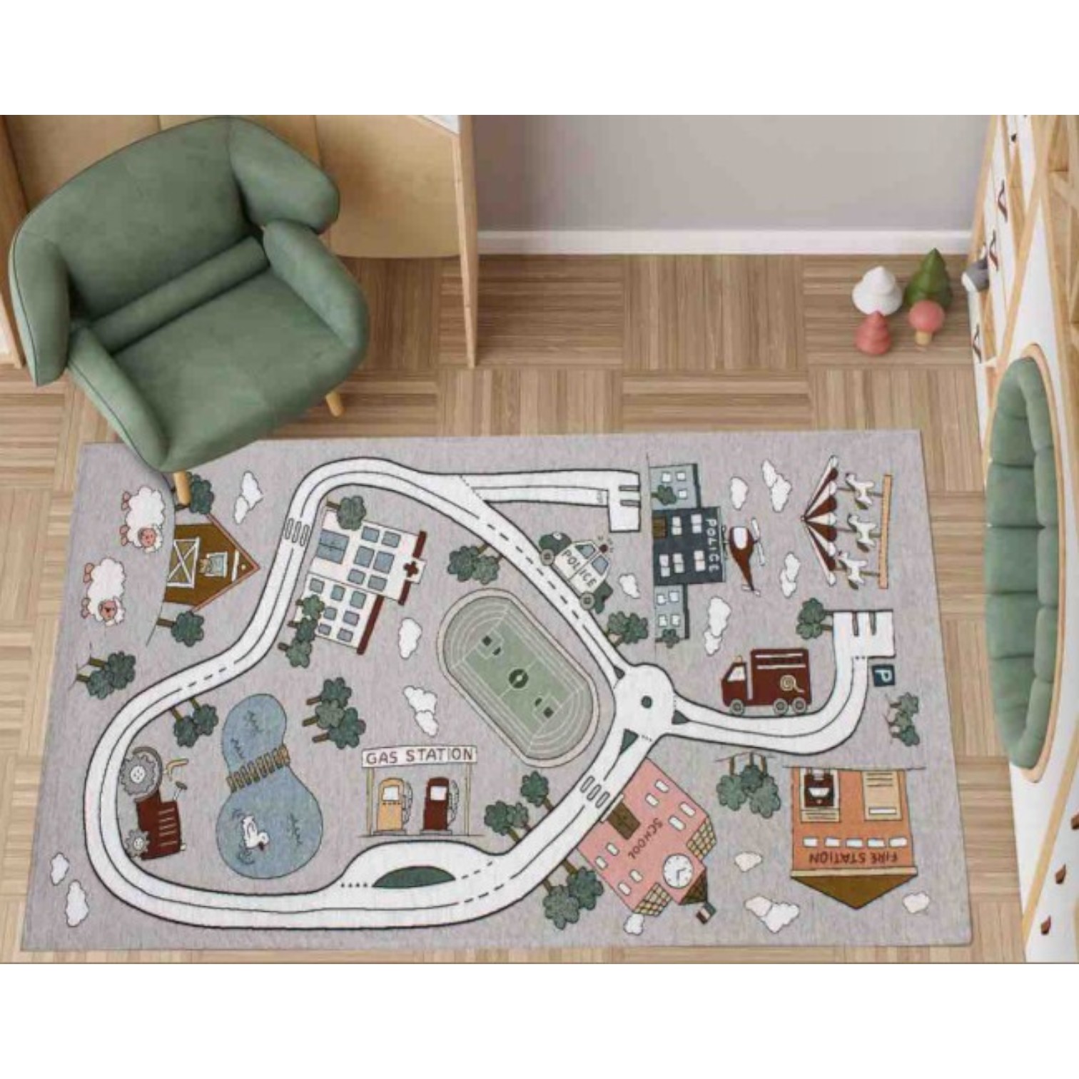 Tappeto Pista 80 x 150 - grigio