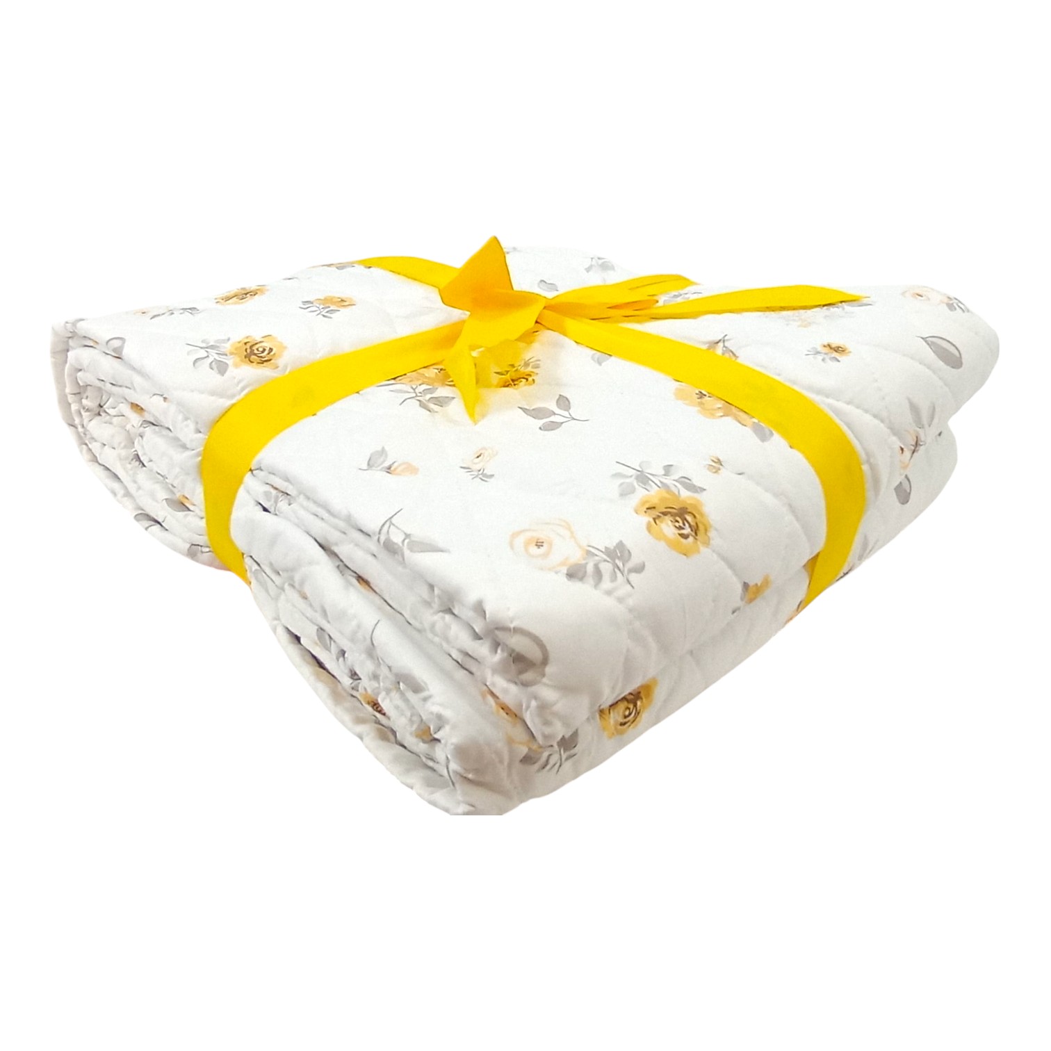 Trapuntino una piazza e mezza stampato Petì - giallo