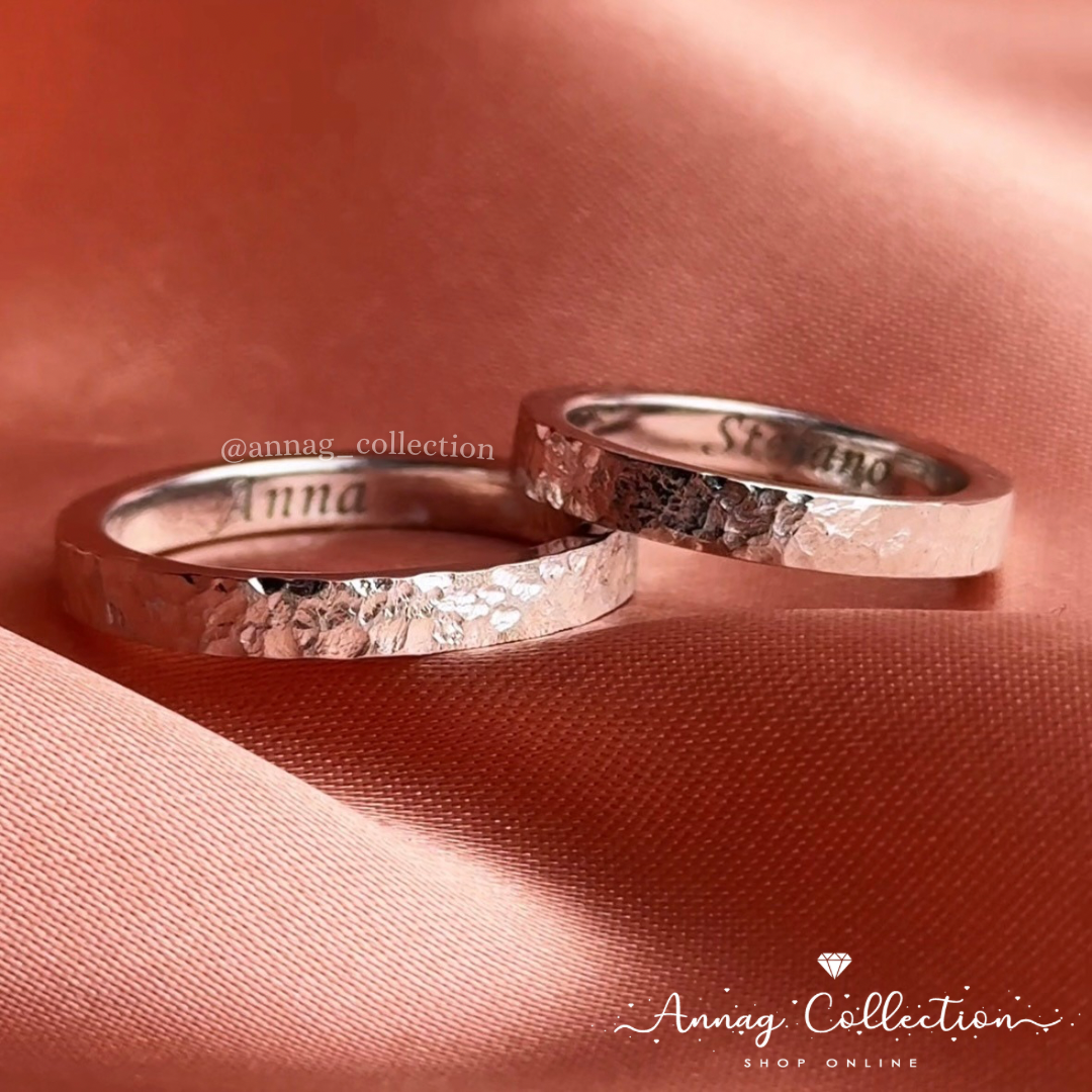 Anello Coppia Filo Rosso Anelli Coppia Con Filo Rosso Argento