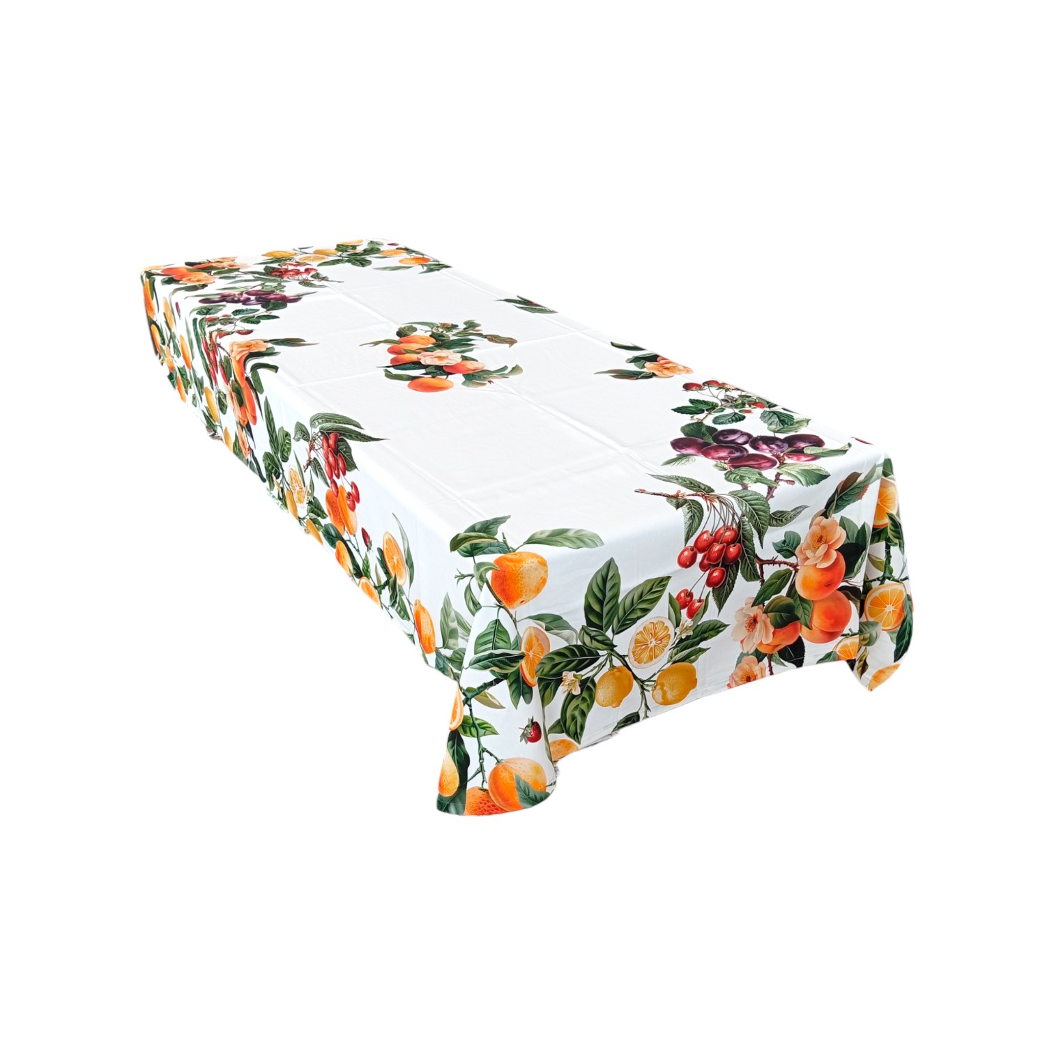Tovaglia in puro cotone 140 x 240 con stampa digitale - Fruit