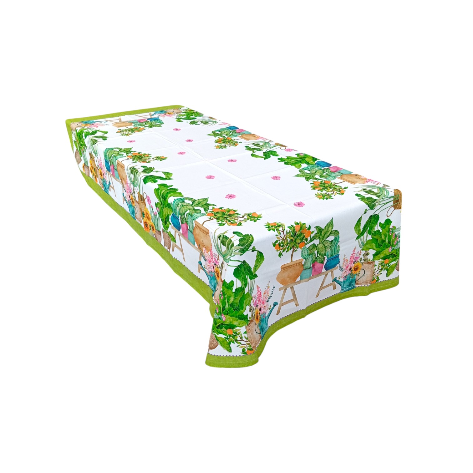 Tovaglia in puro cotone 140 x 240 con stampa digitale - Giardinia