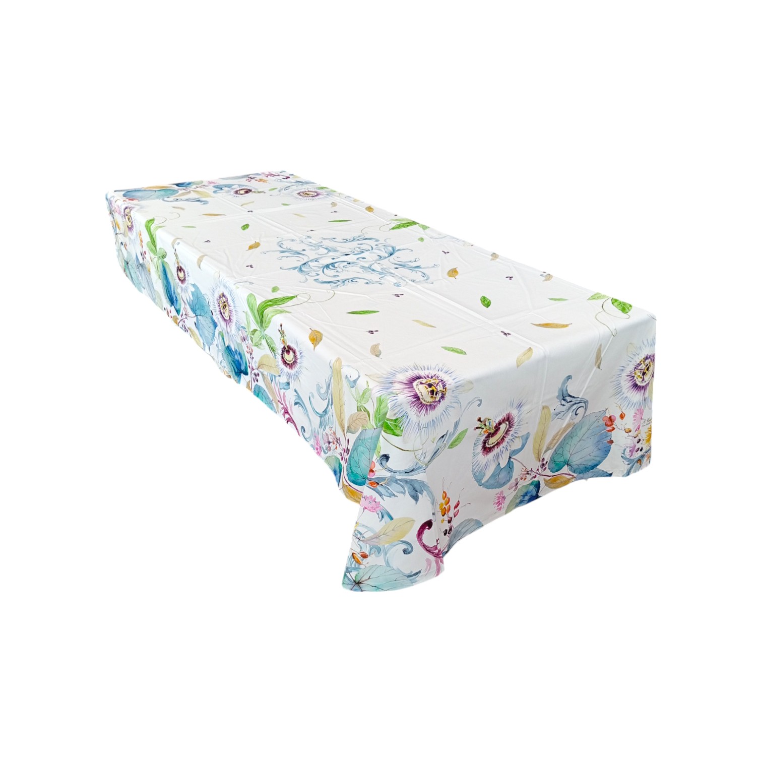 Tovaglia in puro cotone 140 x 240 con stampa digitale - Passion Fruit