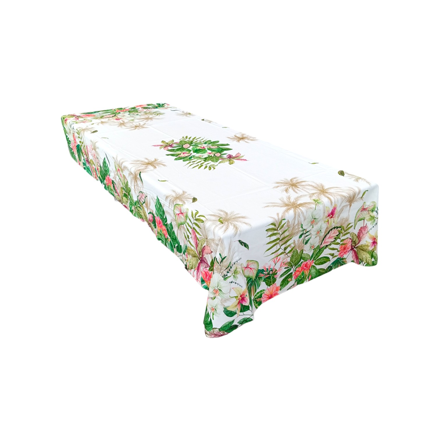 Tovaglia in puro cotone 140 x 240 con stampa digitale - Tropicale