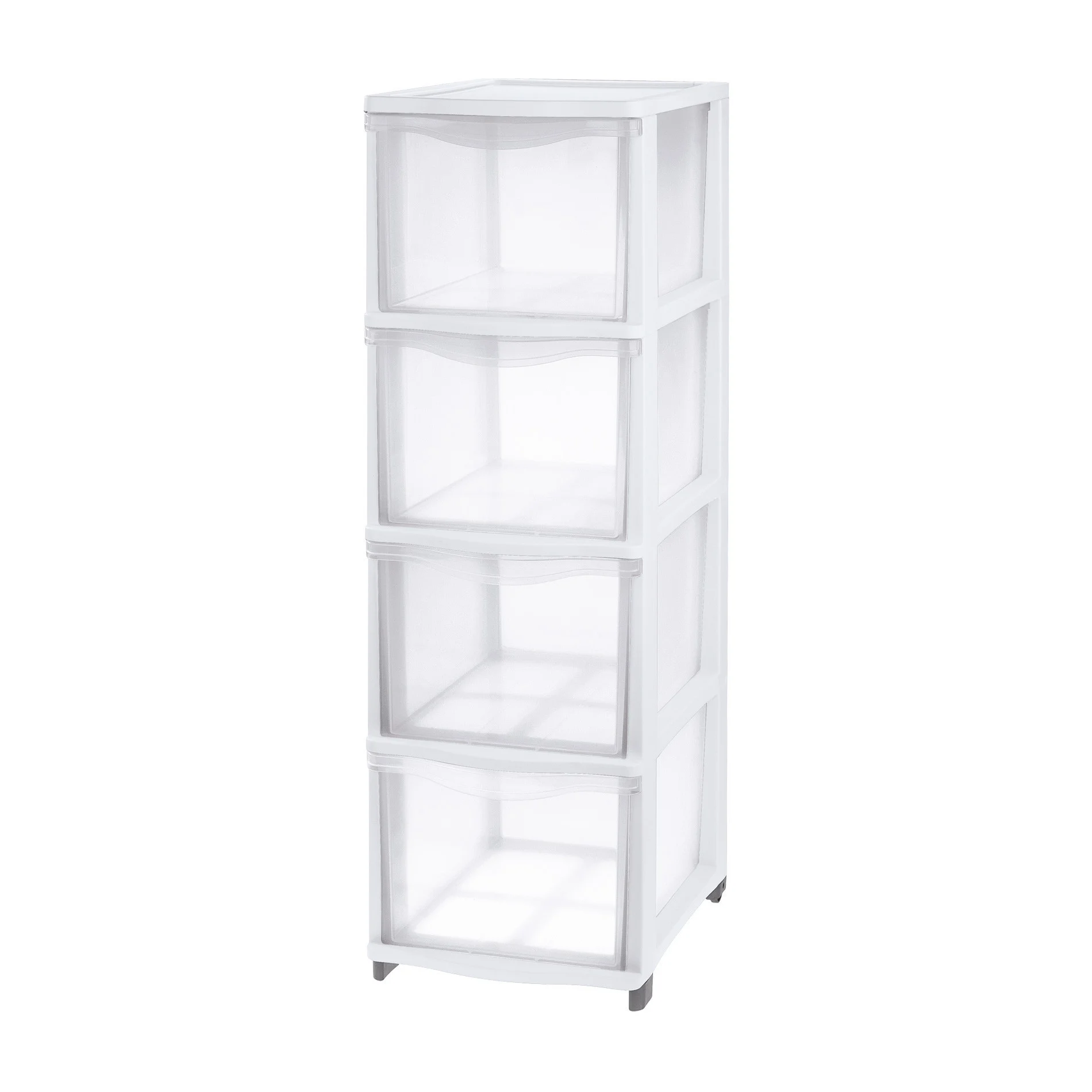 Cassettiera 'Cover Line' Colore Trasparente/Bianco - Tontarelli