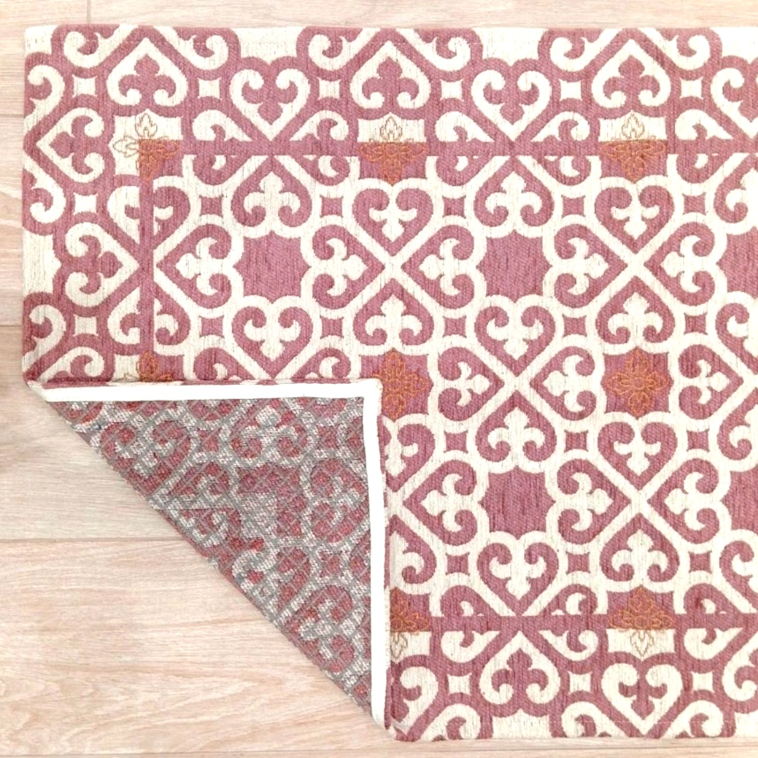 Tappeto Arabic antiscivolo - Rosa