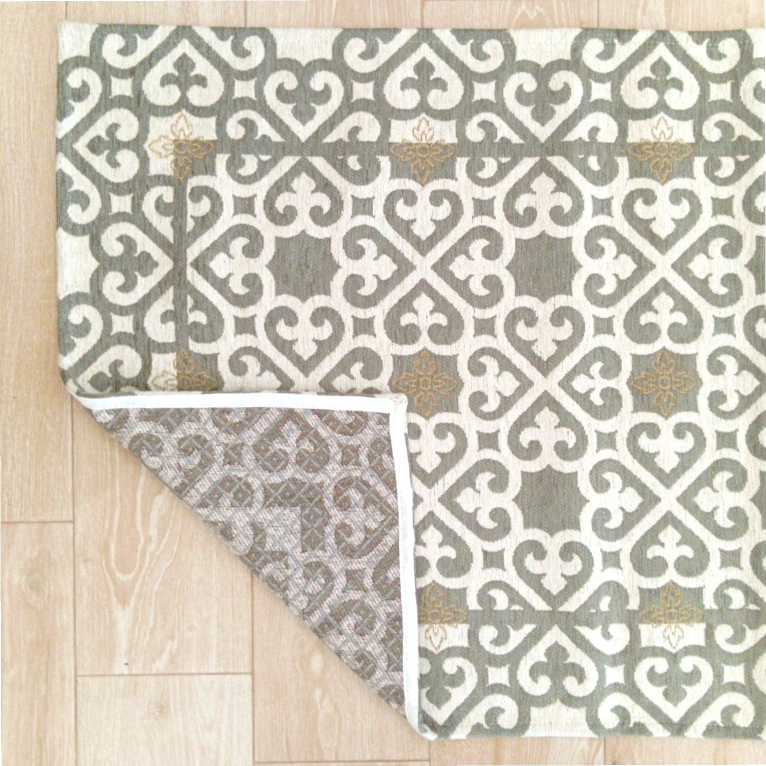 Tappeto Arabic antiscivolo - Grigio Caldo