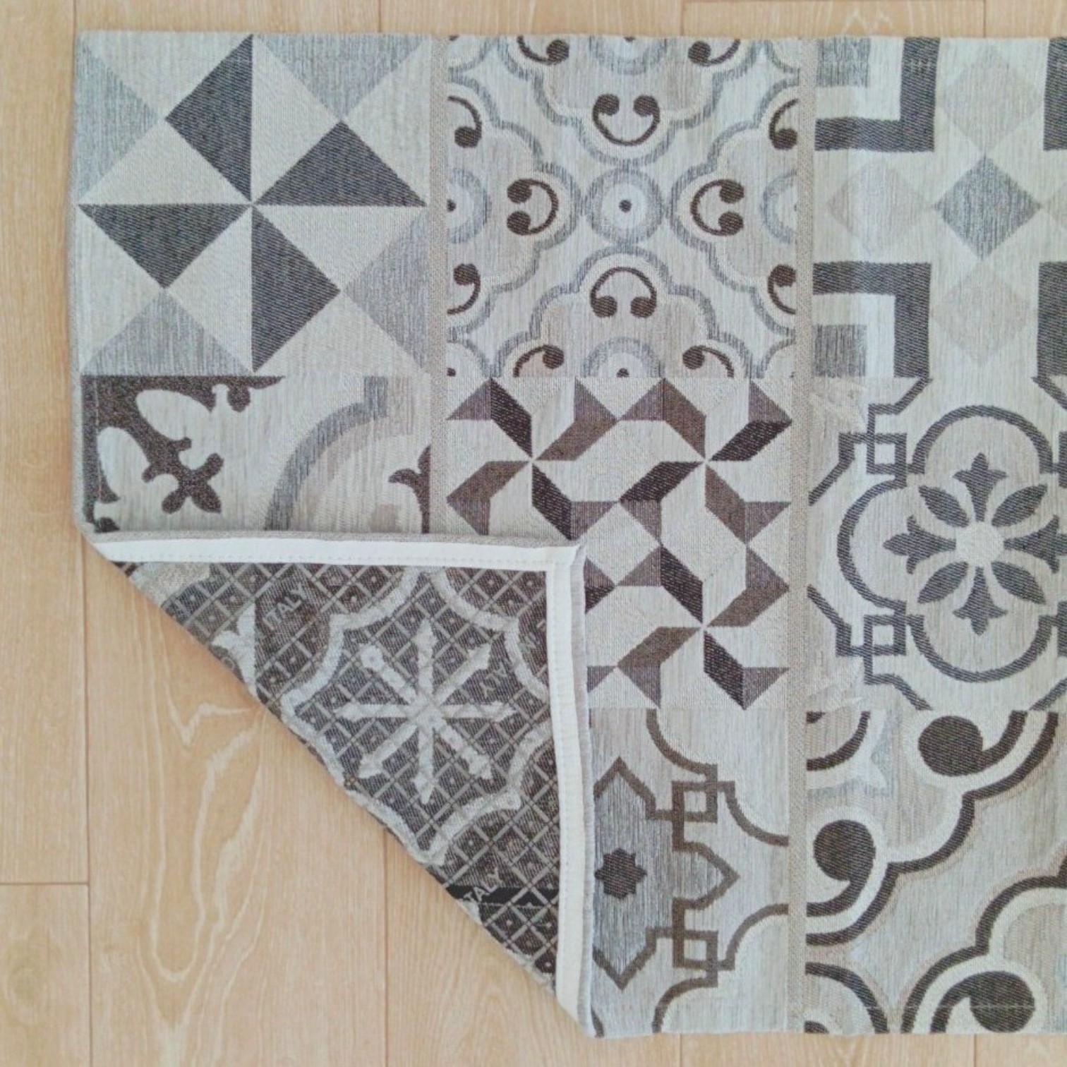 Tappeto Cementine antiscivolo - Grigio