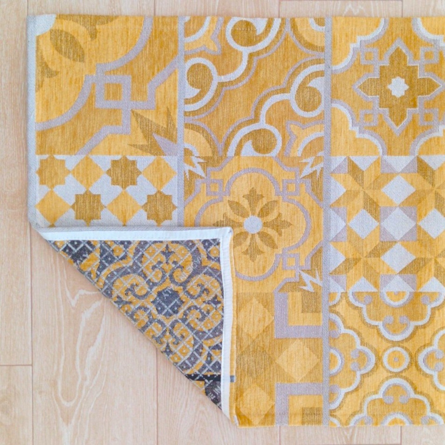 Tappeto Cementine antiscivolo - Senape