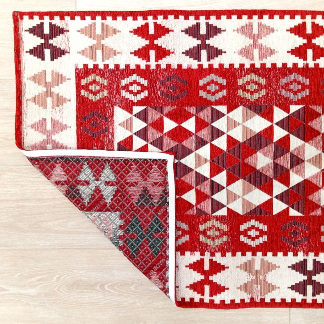 Tappeto Kilim antiscivolo - Rosso