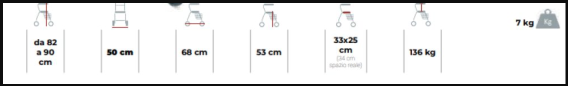 Rollator Alluminio ROLLY SLIM