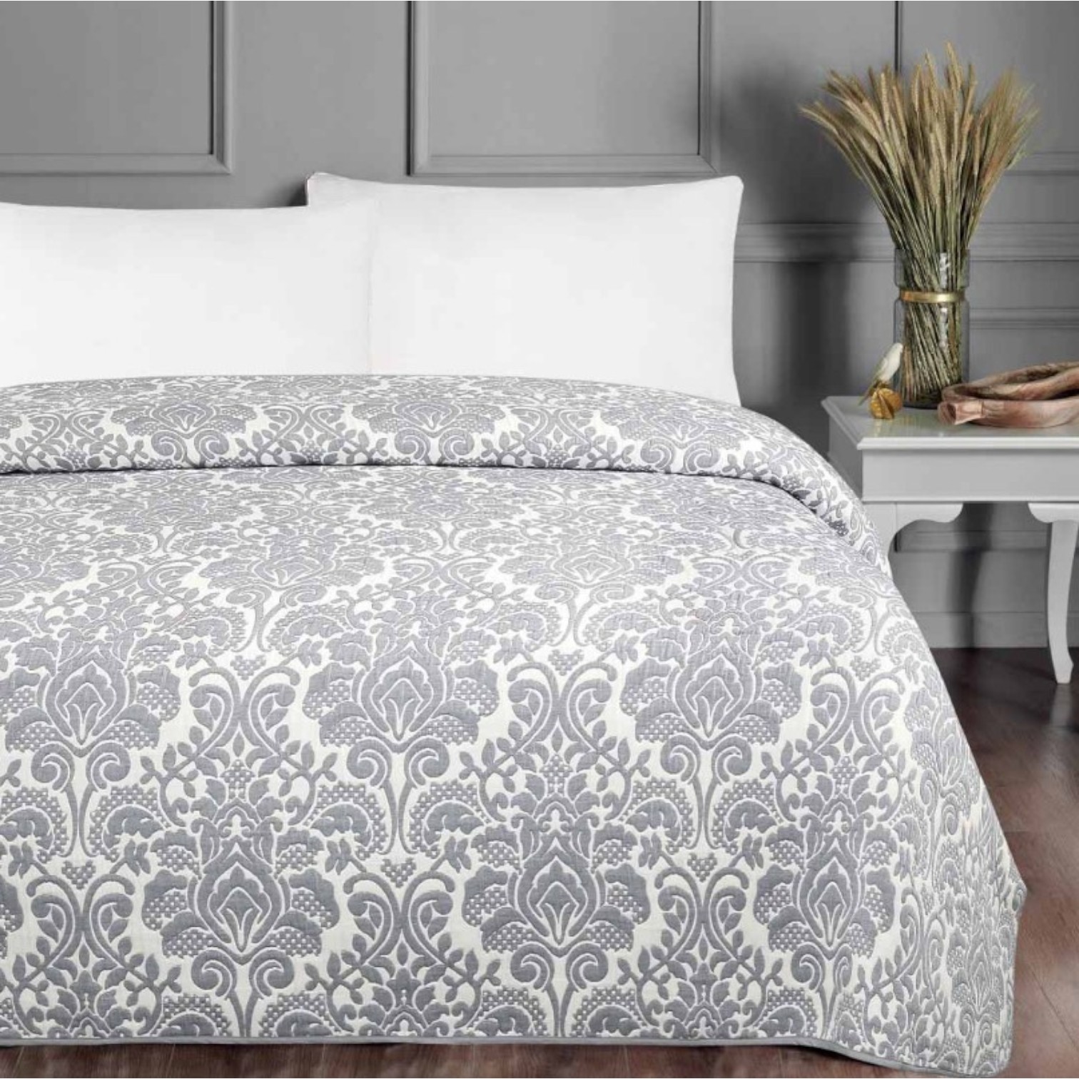 Copriletto Frescoletto Luna - cipria, grigio, beige