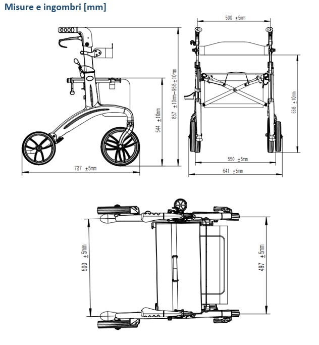 Rollator in carbonio DAYTONA 