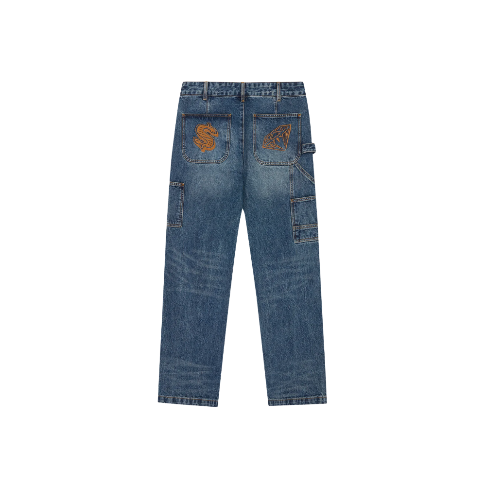 BILLIONAIRE BOYS CLUB Pantalone Denim Carpenter Vintage Wash 