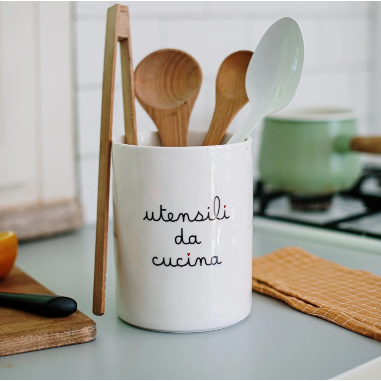 Portamestoli e Posate in grès Utensili da Cucina