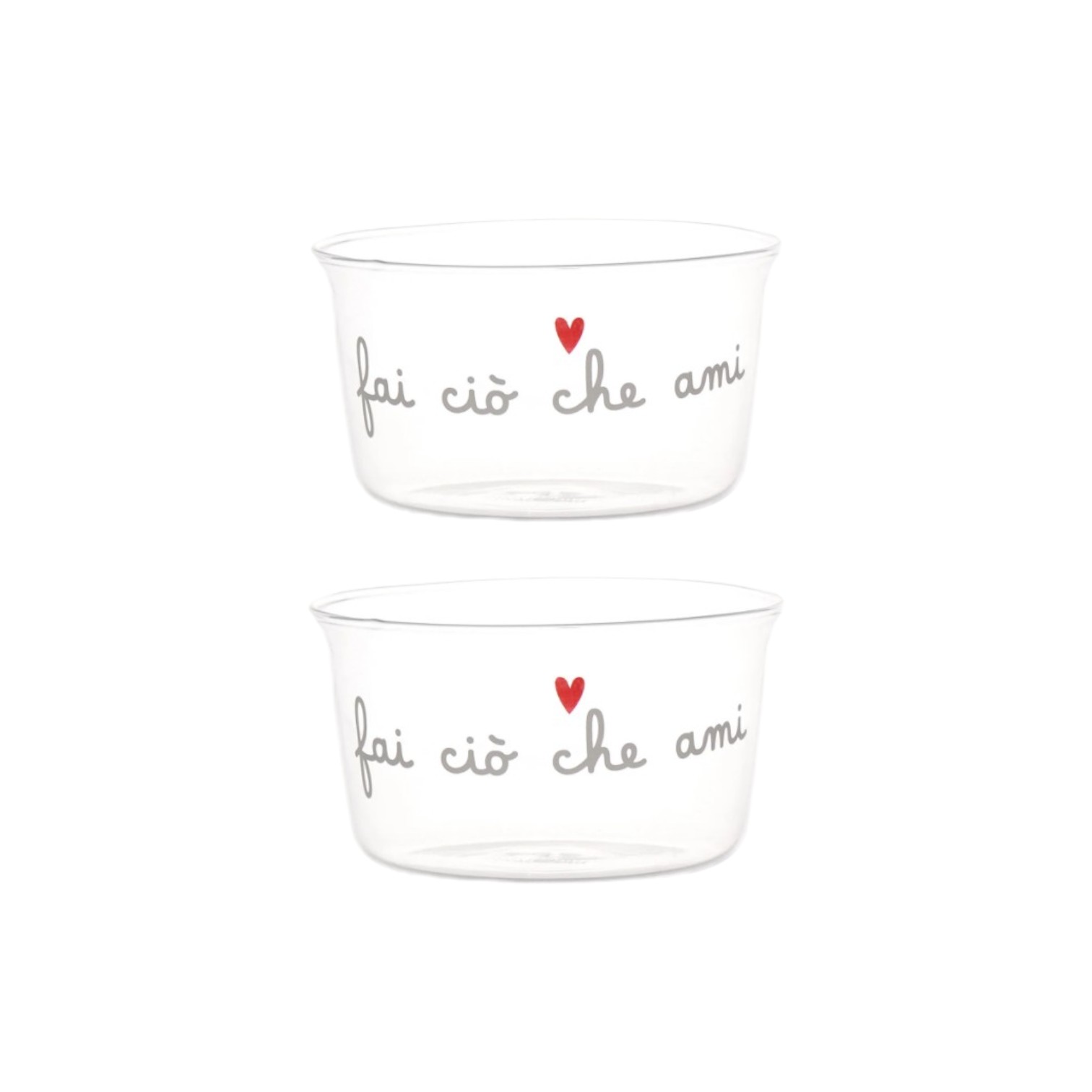 Set 2 Coppette Fai ciò che ami