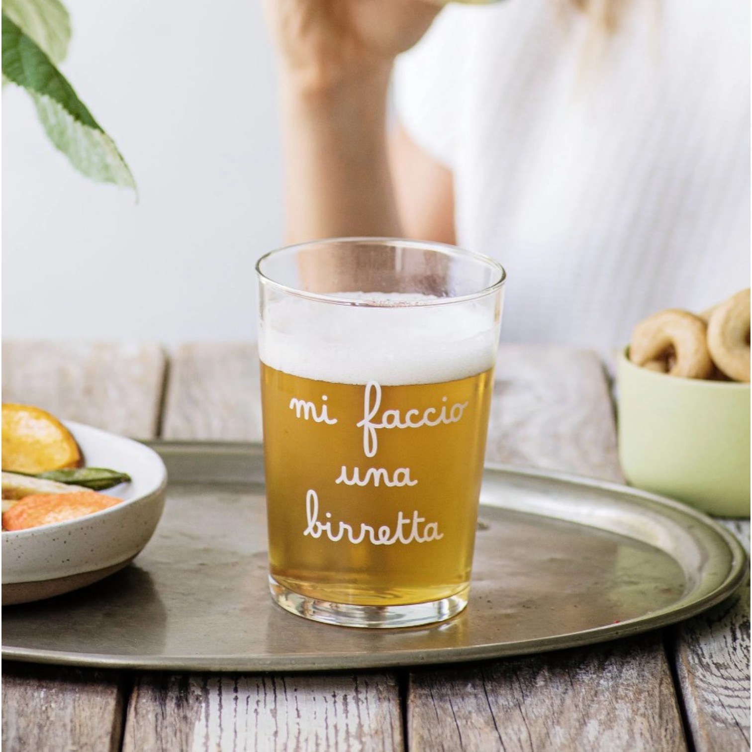 Set 6 Bicchieri Birra Mi faccio una Birretta