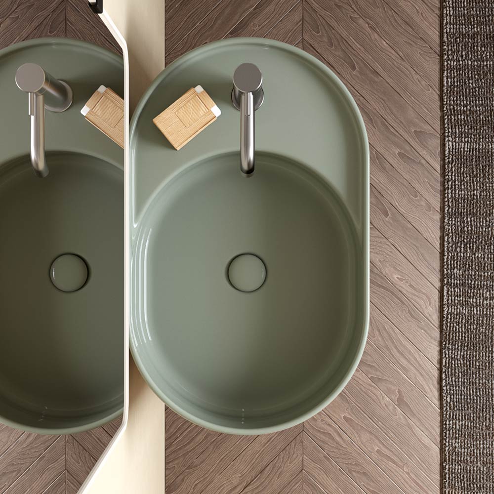 Armario de baño de diseño ovalado Mini Living
