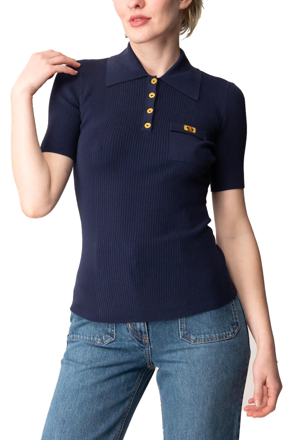 Polo a Micro Costine con Taschino