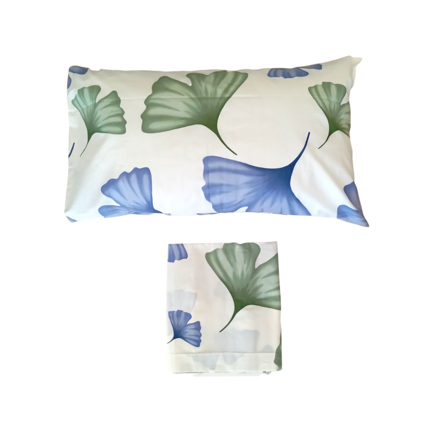 Completo letto una piazza Giappone - Verde e Azzurro