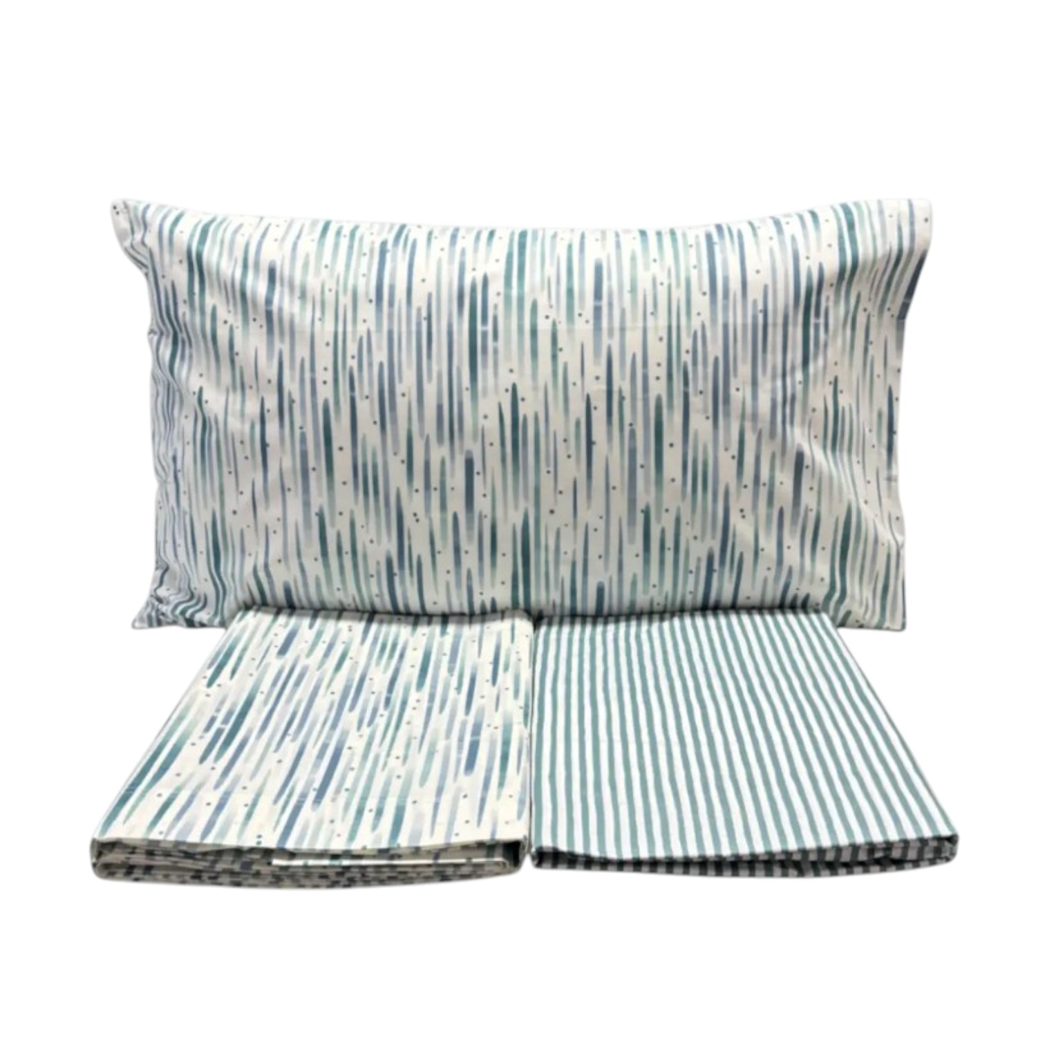 Completo Letto Copriletto francese Lyra - Acqua