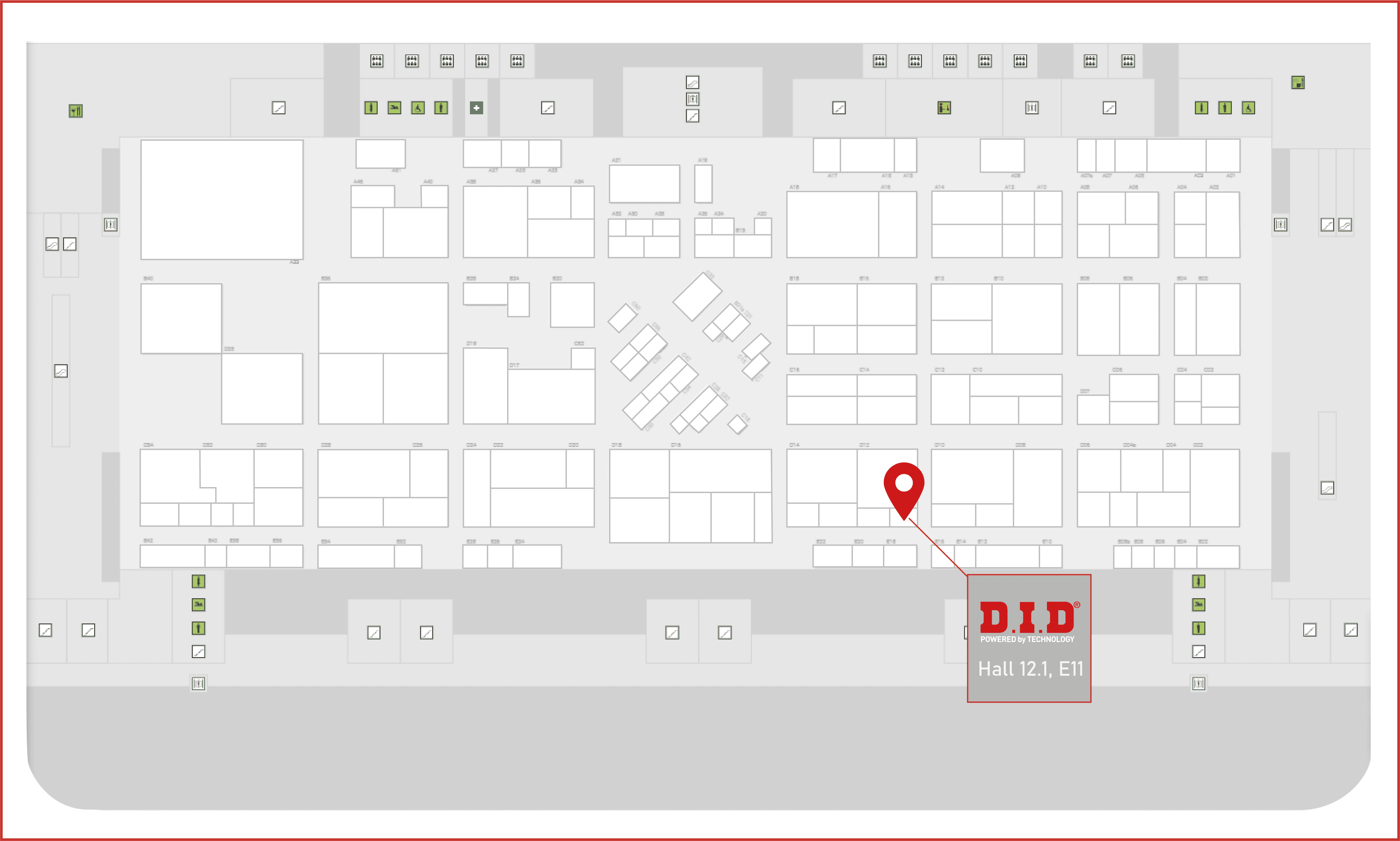 posizione stand DID alla fiera della bici in Germania