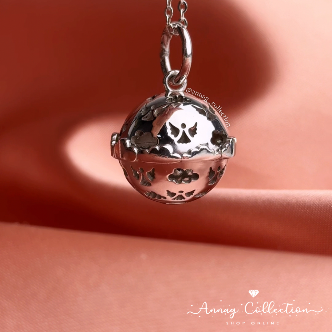 Harmony Chiming Rings Ciondolo In Lega Di Ottone A Forma Di Sfera/angelo Con Ali - Per Bigiotteria Fai Da Te, Artigianato, Vari Colori Garlando Calcio Balilla