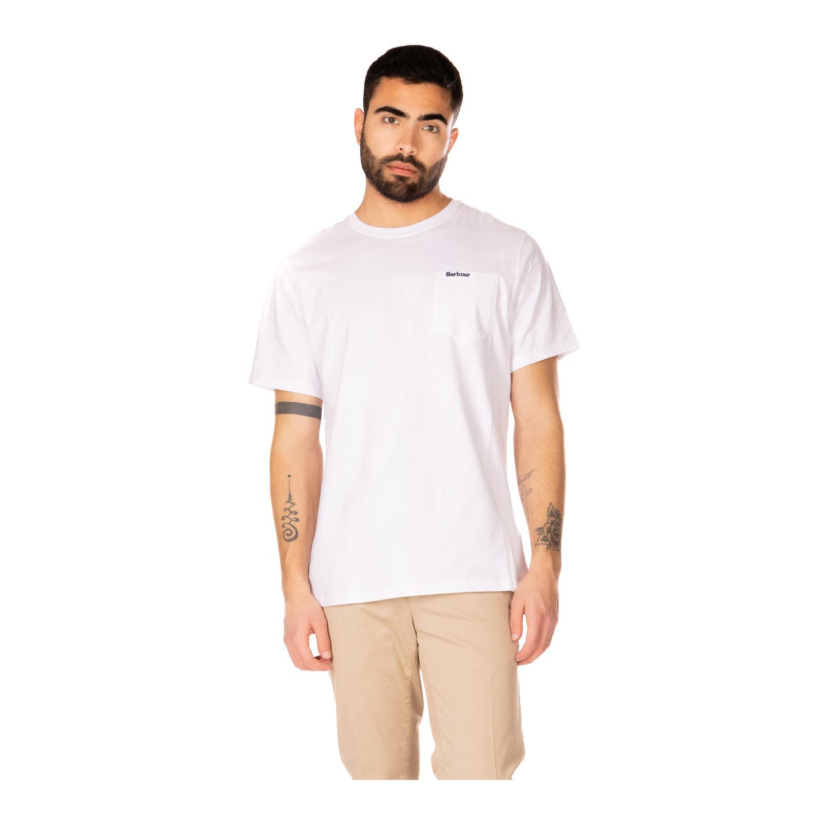 LANGDON POCKET TEE wh11-white