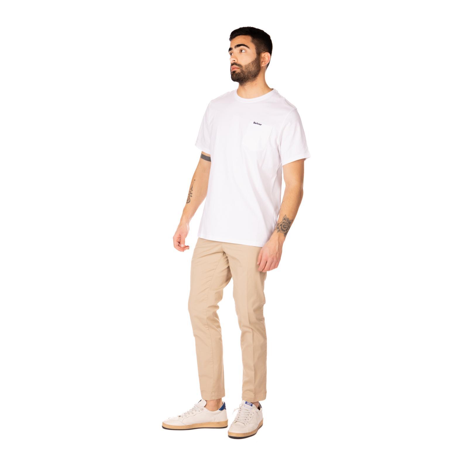 LANGDON POCKET TEE wh11-white