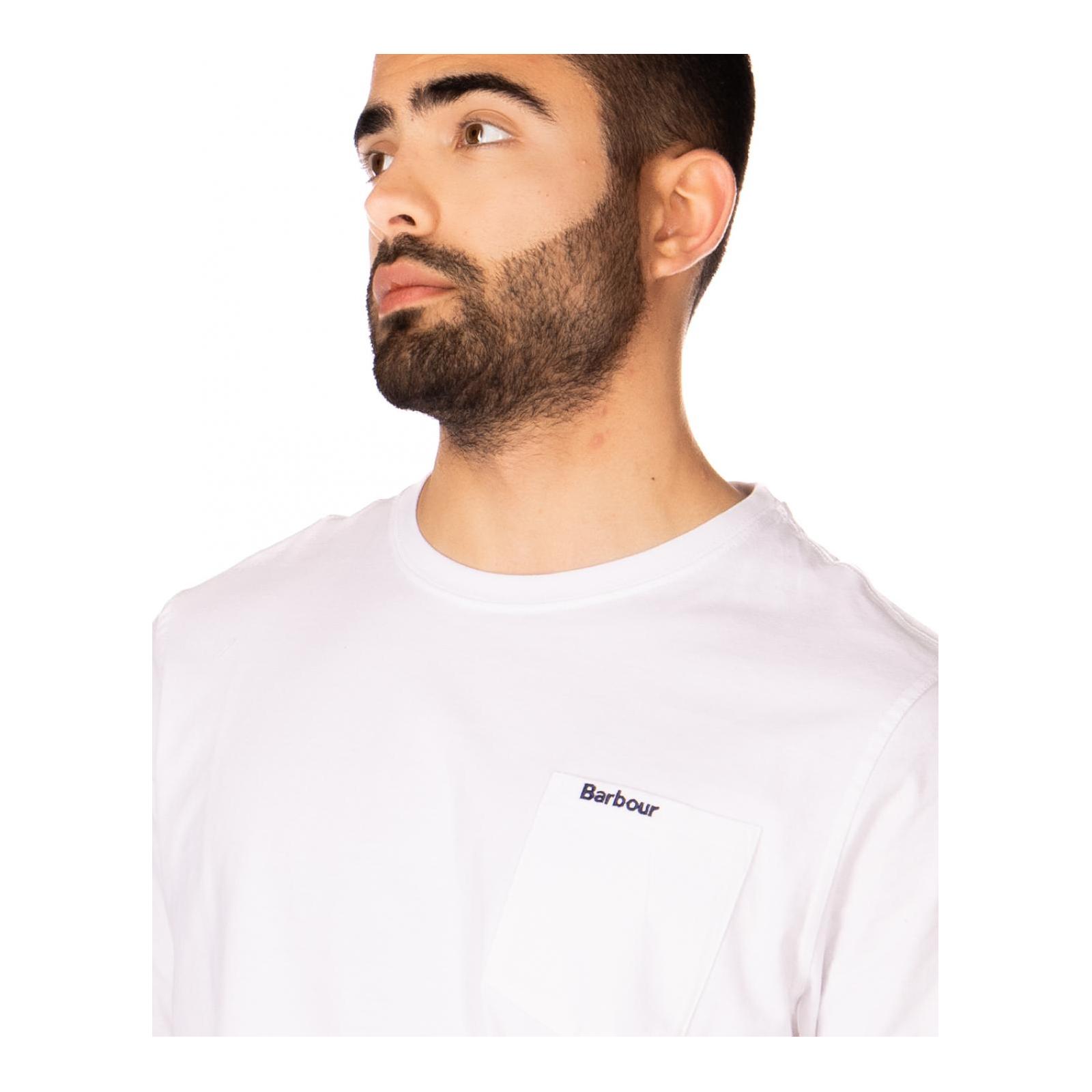 LANGDON POCKET TEE wh11-white
